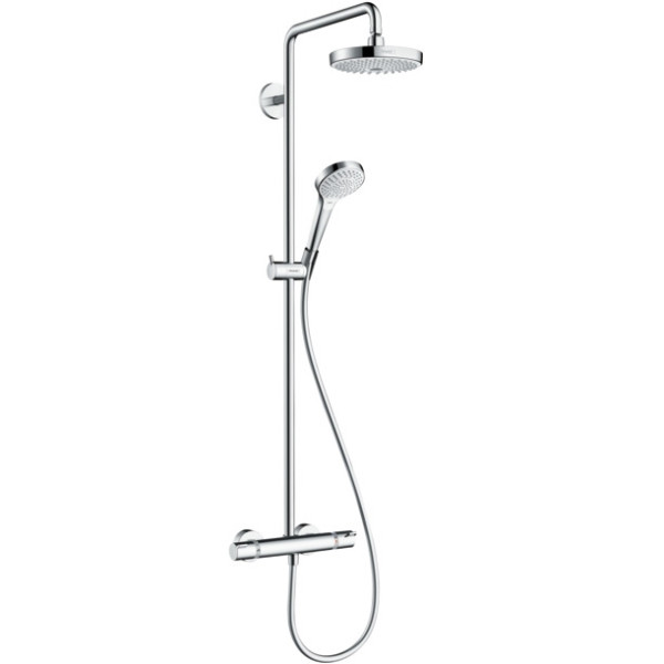 Система душевая Hansgrohe Croma Select S Showerpipe 180 черная (27253400)