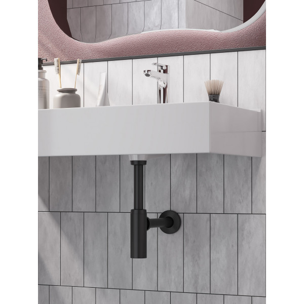 Сифон для раковины Santek Aqua черный (1WH501853)