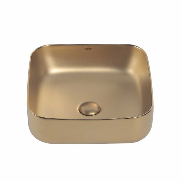 Раковина накладная Abber Rechteck золото матовое (AC2211MMG) Раковина накладная Abber Rechteck золото матовое (AC2211MMG)