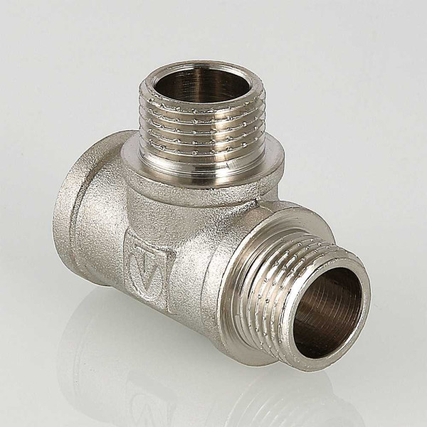 Тройник 1/2" ВНН Valtec (никель) (VTr.133.N.0004) Тройник 1/2" ВНН Valtec (никель) (VTr.133.N.0004)