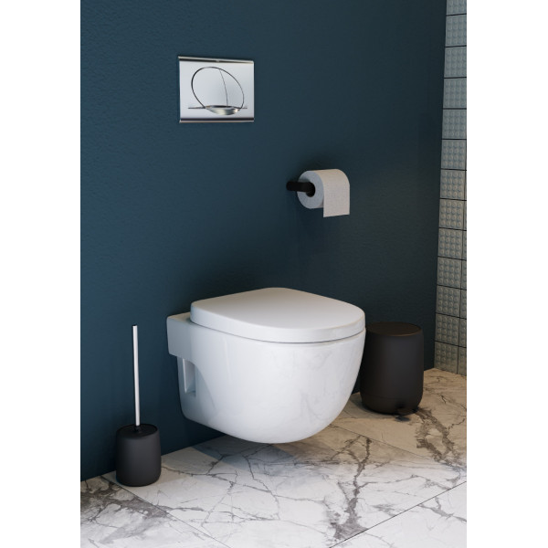 Инсталляция с унитазом Roca Meridian с сиденьем микролифт, с клавишей смыва хром глянцевый (7.8931.0.411.0)