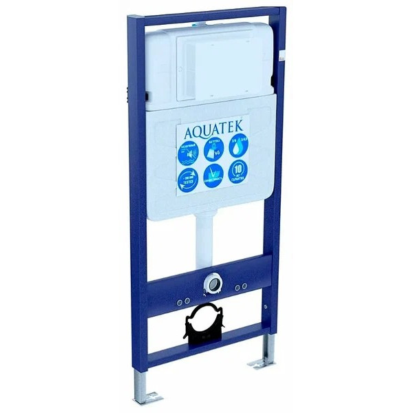 Инсталляция с унитазом Aquatek Европа рама Standard INS-0000012(без клавиши и крепежа)+унитаз Европа AQ1901-00 с тонким сиденьем soft-close