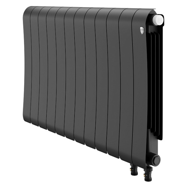 Радиатор биметаллический Royal Thermo Infinity 500 Noir Sable VR80 (12 секций) Чёрный (RTINNSVR8050012)