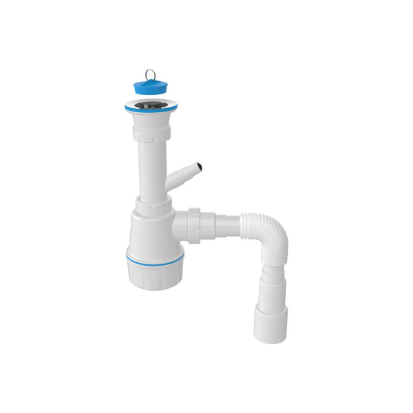 Сифон 40 мм бутылочный Nova 1 1/2"х70 мм с 1-им отв. и гибкой трубой 1 1/2"х40/50 (1061) Сифон 40 мм бутылочный Nova 1 1/2"х70 мм с 1-им отв. и гибкой трубой 1 1/2"х40/50 (1061)