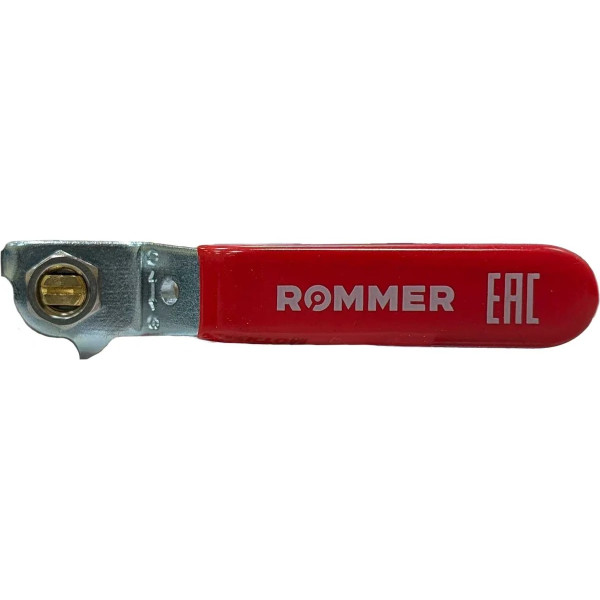 Кран 1/2" ВВ шаровый Rommer (ГОСТ, красная ручка) RBV-0001-2110315 Кран 1/2" ВВ шаровый Rommer (ГОСТ, красная ручка) RBV-0001-2110315