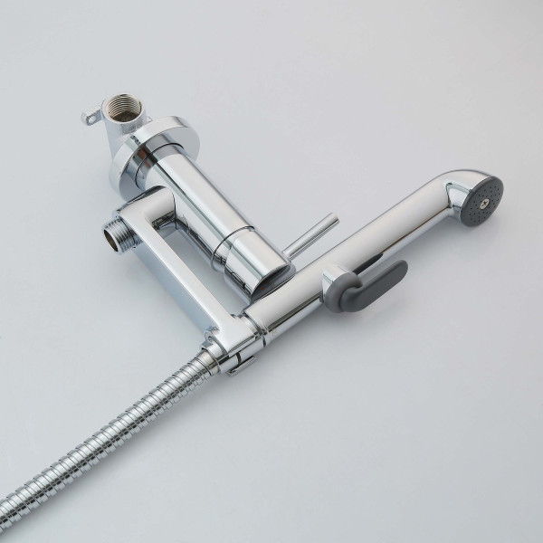 Смеситель с гигиеническим душем Aquatek Ника хром (AQ1819CR)