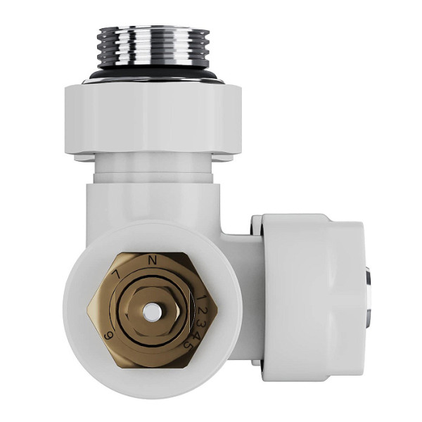 Узел термостатический угловой 1/2"х15 мм Royal Thermo Design Pro М30х1,5 (Белый) (RANPU11215WH) Узел термостатический угловой 1/2"х15 мм Royal Thermo Design Pro М30х1,5 (Белый) (RANPU11215WH)