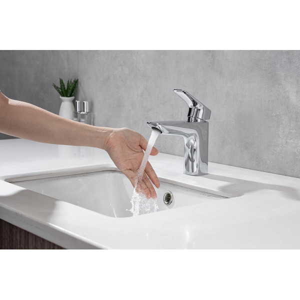 Смеситель для раковины Aquatek Вега хром с донным клапаном (AQ1011CR)