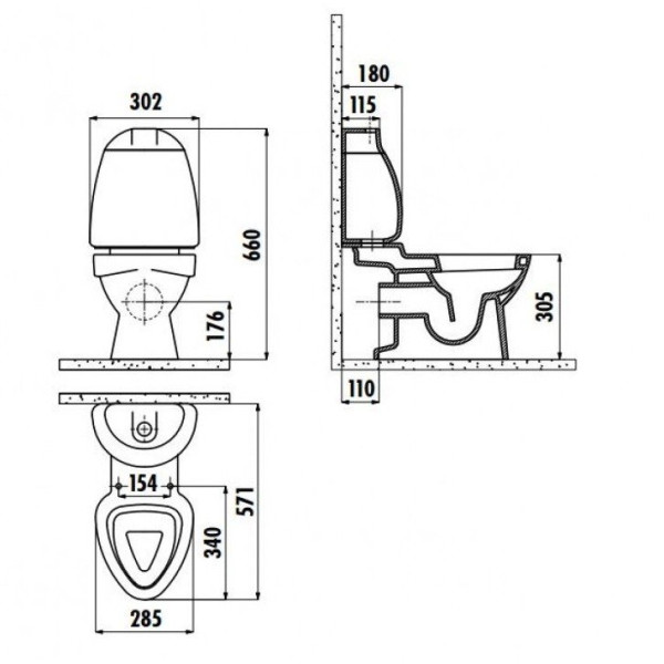 Сиденье для унитаза Creavit белое (KC0802.01.0000E)