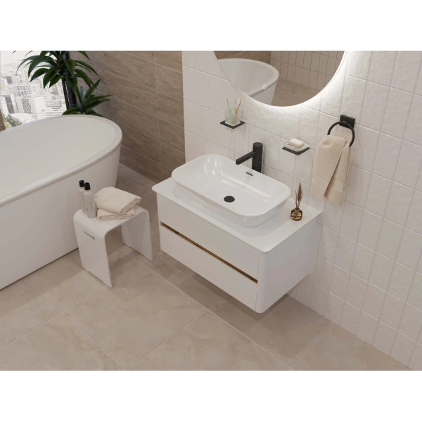 Тумба подвесная  Marka One Monro 800x450x420 белый (Ц0000027406)