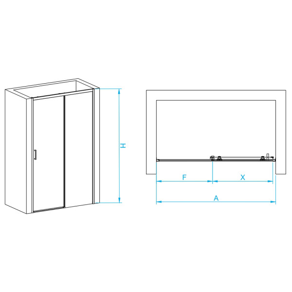 Комплект: Душевая дверь RGW PA-017+поддон RGW ST W+сифон RGW S-010 стекло прозрачное, профиль хром (35901712-11)