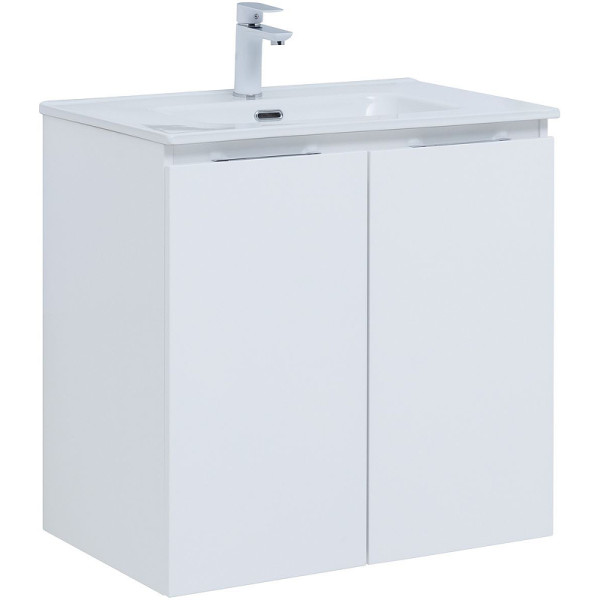 Тумба подвесная Aquanet Алвита New 70 2 дверцы, белый матовый (00303905)