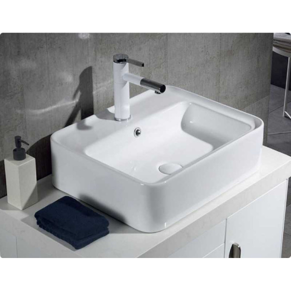 Раковина накладная BelBagno белая (BB1367)