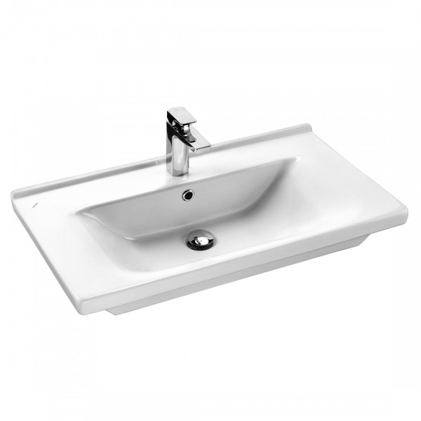Раковина мебельная Santek Миранда 700x455x190 белая (1WH302250) Раковина мебельная Santek Миранда 700x455x190 белая (1WH302250)