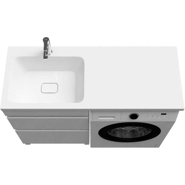 Тумба для стиральной машины с раковиной Iddis Optima Home белая (OPH12LBi95K) Тумба для стиральной машины с раковиной Iddis Optima Home белая (OPH12LBi95K)