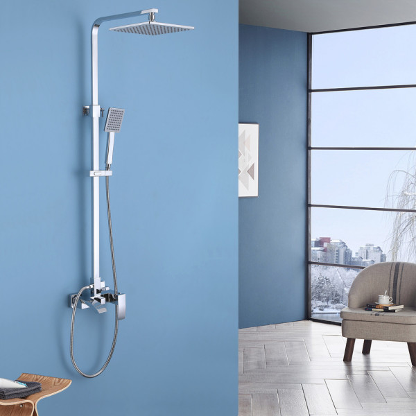 Душевая система Abber Wasserfall с изливом хром (AF8616L)