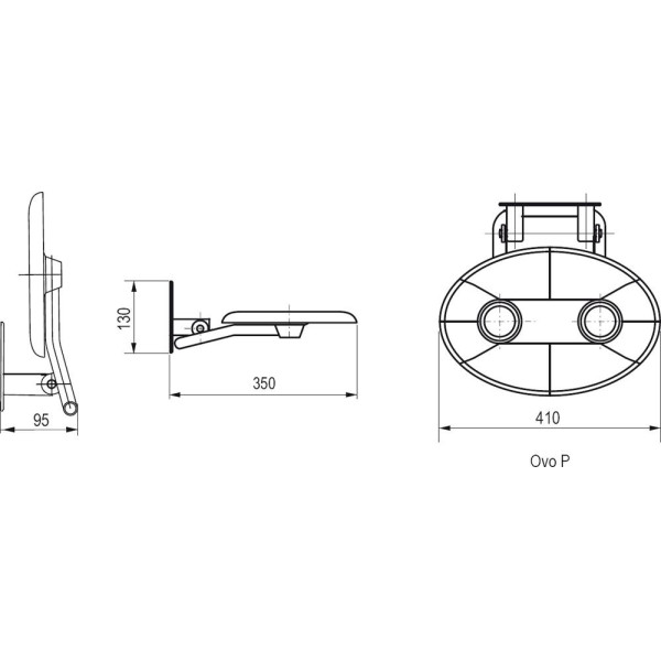 Сиденье для душа Ravak Ovo-P clear для лиц с ограниченными возможностями здоровья (B8F0000000) Сиденье для душа Ravak Ovo-P clear для лиц с ограниченными возможностями здоровья (B8F0000000)