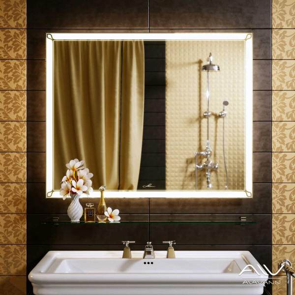 Зеркало с подсветкой Alavann Retro 100