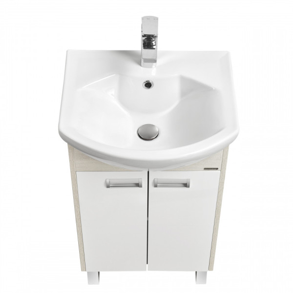 Тумба напольная Aquaton Бекка PRO 466x309x700 белый, дуб сомерсет (1.A210.8.01B.AC2.0)