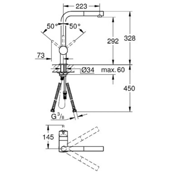 Смеситель для кухни Grohe Minta (32168DC0) Смеситель для кухни Grohe Minta (32168DC0)