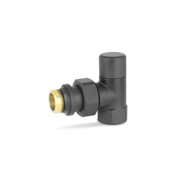 Клапан настроечный угловой 1/2" Varmega VMDV03 (черный) (VMDV03-210404) Клапан настроечный угловой 1/2" Varmega VMDV03 (черный) (VMDV03-210404)