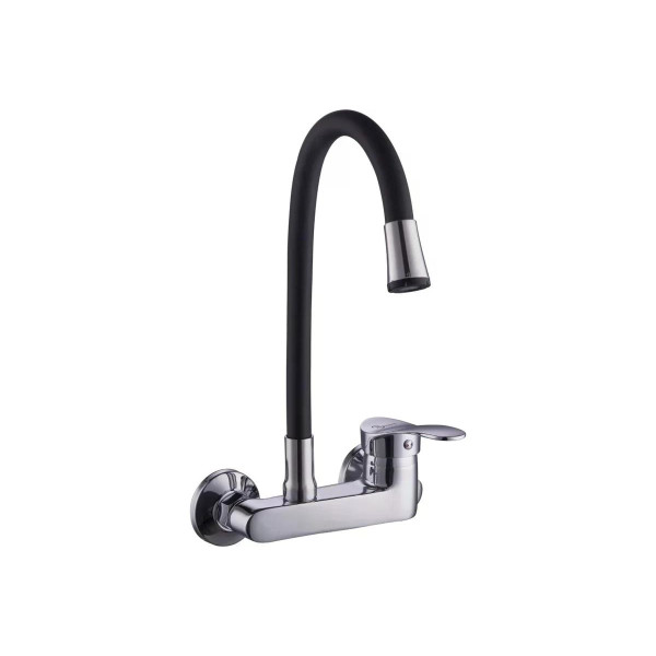 Смеситель для кухни Plstart хром/черный (PD46001-7)