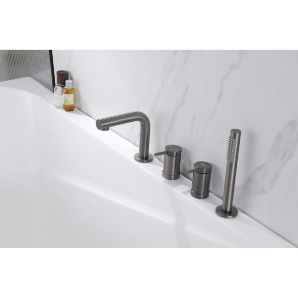 Смеситель на борт ванны Abber Emotion никель (AF8813NG)