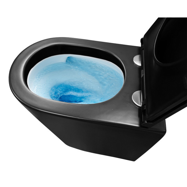 Унитаз подвесной Teramo безободковый с сиденьем микролифт 515x355x365 (AZ-0053-UQ3-MB)