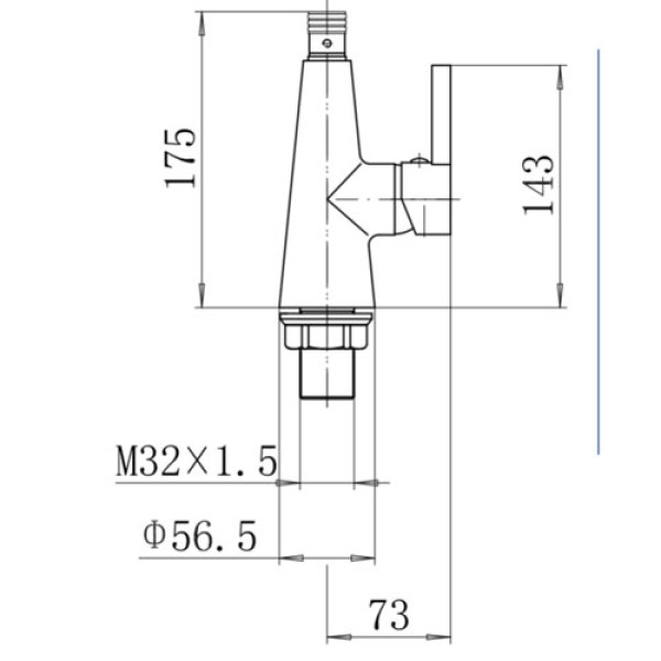 Корпус для смесителя Fashun хром (A4153) Корпус для смесителя Fashun хром (A4153)