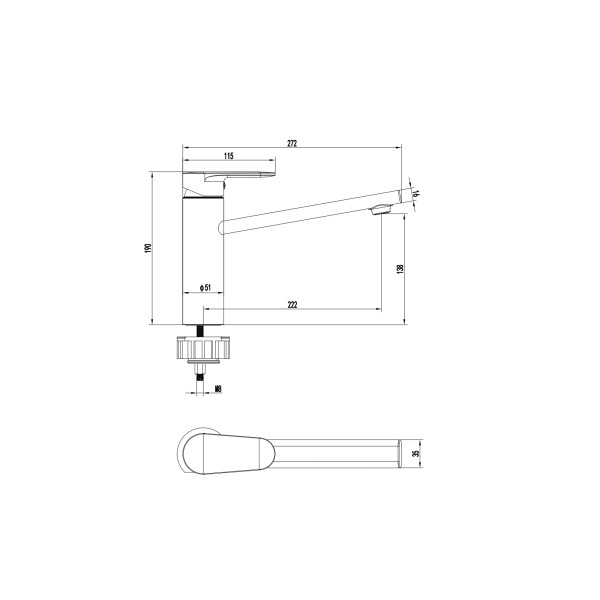 Смеситель для кухни Aquatek Ника оружейная сталь (AQ1880BGM) Смеситель для кухни Aquatek Ника оружейная сталь (AQ1880BGM)