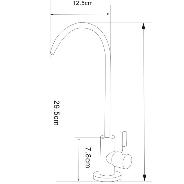 Кран для питьевой воды Melodia della vita Bachata оружейная сталь (MDV30700gn) Кран для питьевой воды Melodia della vita Bachata оружейная сталь (MDV30700gn)