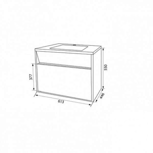 Тумба подвесная Iddis Esper 60 белая (ESP60W0i95)