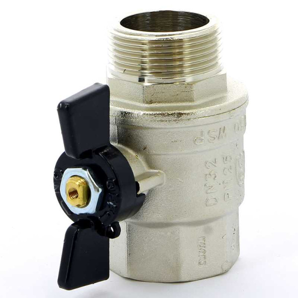 Кран Bugatti 1 1/4" ВН шаровый Oregon 307 (черная бабочка) (03070075)