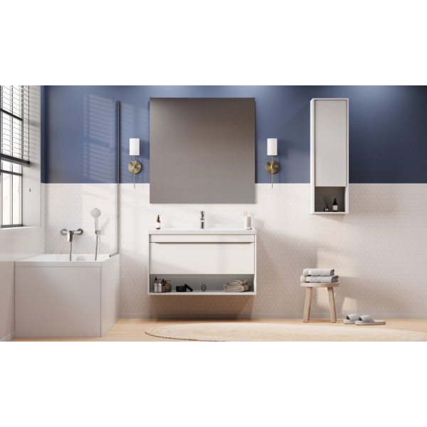 Шкаф подвесной Aquaton Хоуп 332x305x1060 белый матовый (1.A287.5.03H.P2B.0)