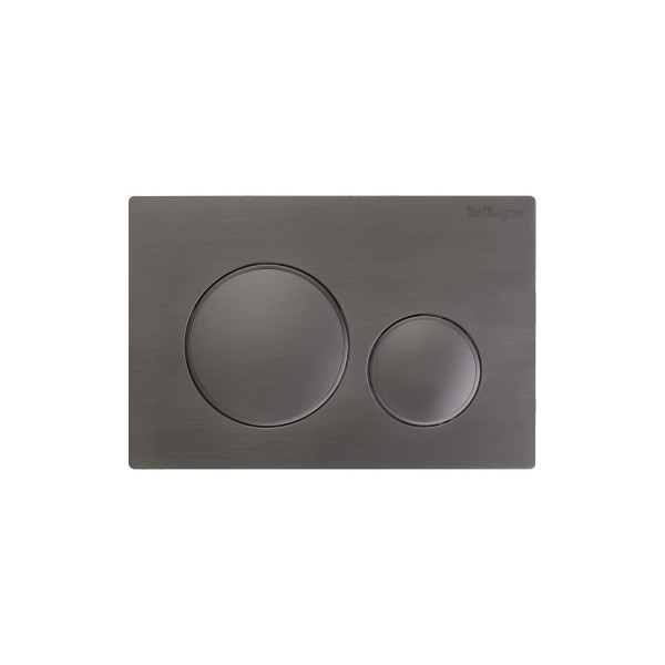 Клавиша смывная BelBagno оружейная сталь (BB-17C-GM) Клавиша смывная BelBagno оружейная сталь (BB-17C-GM)