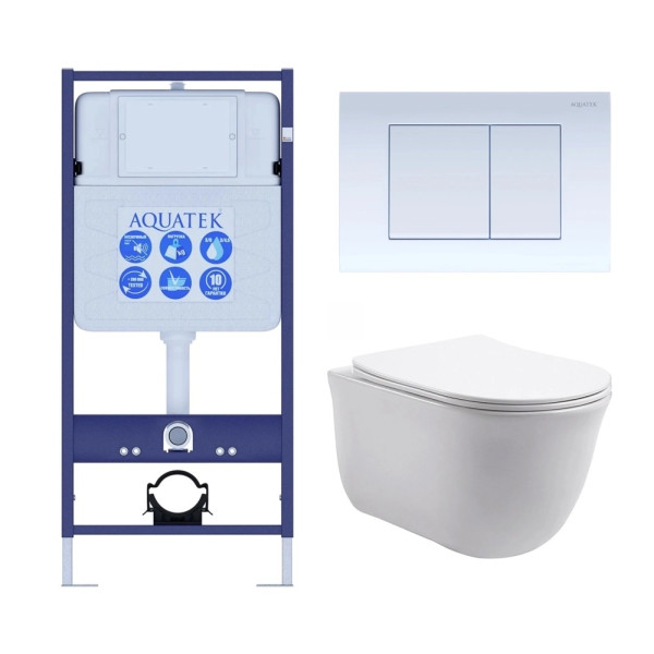 Комплект нсталляция c унитазом Aquatek Классик рама Standard INS-0000012 с звукоиз.прокладкой+крепеж KKI-0000002+кнопкаKDI-0000012+унитаз Классик AQ Комплект нсталляция c унитазом Aquatek Классик рама Standard INS-0000012 с звукоиз.прокладкой+крепеж KKI-0000002+кнопкаKDI-0000012+унитаз Классик AQ