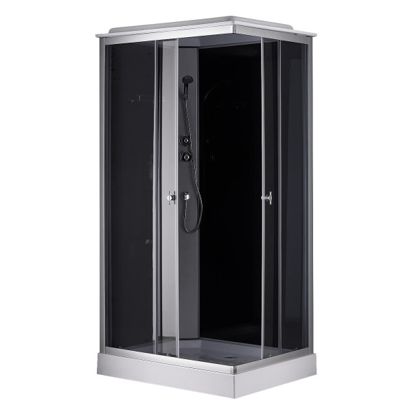 Душевая кабина Loranto 80x100x215 стекло матовое, профиль сатин (CS-5180-13L G)