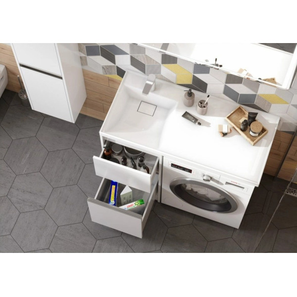 Тумба-умывальник Aquaton Лондри 60/1A72843KLH01L Раковина Лондри 120 левая, бел. (1A2359K1LH010)