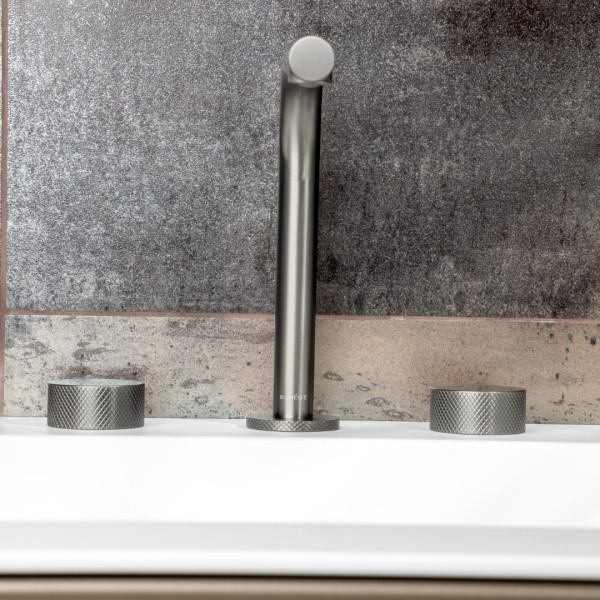 Смеситель для раковины на 3 отв.Boheme Stick GM (графит) (152-GM.2)