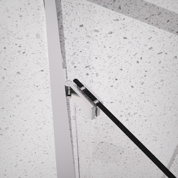 Душевой уголок Azario Monako 100x100x195 стекло прозрачное, профиль черный матовый (AZ-L47-10-MB-CL)