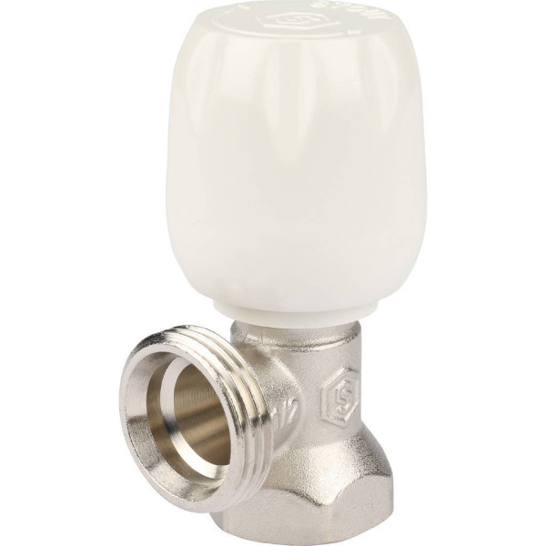 Клапан регулировочный угловой 1/2" с неподъемным шпинделем Stout SVRs-1152-000015 Клапан регулировочный угловой 1/2" с неподъемным шпинделем Stout SVRs-1152-000015