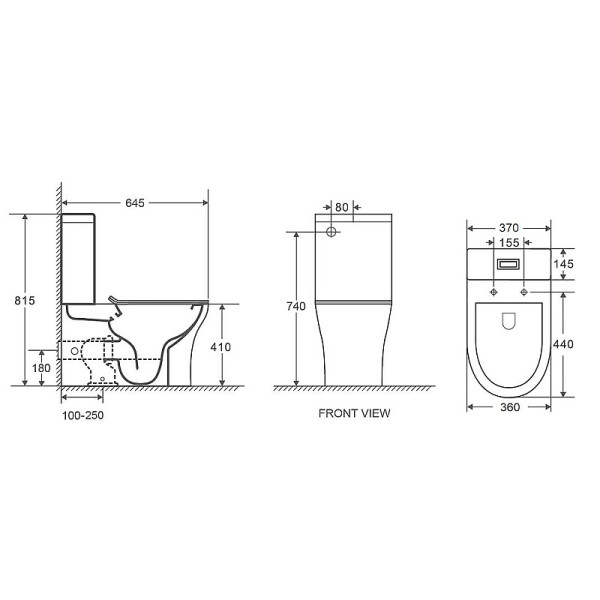 Унитаз напольный Azario Ambra с сиденьем с микролифтом белый (AZ-848)