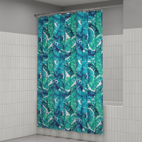 Шторка для ванн текстильная Iddis Base 180x200 синяя (BF05P18i11)