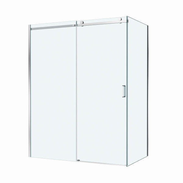Душевой уголок BelBagno Soft Close-2 160x80x200 стекло прозрачное, профиль хром глянцевый (SOFT_CLOSE-2-AH-1-160/80-C-Cr)