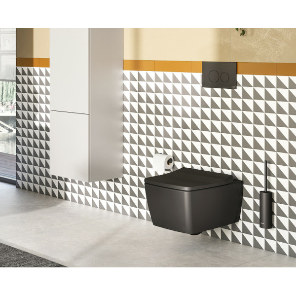 Унитаз подвесной Vitra Metropole матовый чёрный (7672B083-0101)