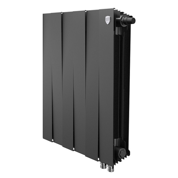 Радиатор биметаллический Royal Thermo PianoForte 500 Чёрный VR80 (6 секций) (RTPBVR803050006)