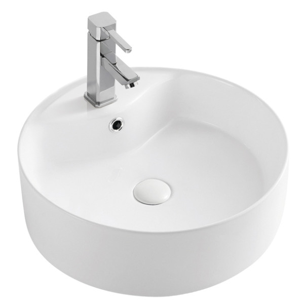 Раковина накладная Azario Tours 46x17x46 белая (AZ-3018) Раковина накладная Azario Tours 46x17x46 белая (AZ-3018)