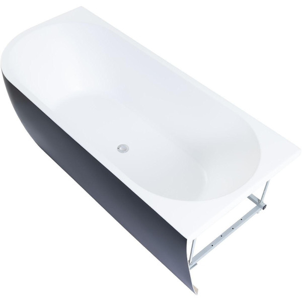 Ванна акриловая Aquanet Family Elegant B 180х80 белый/черный матовый Black matte слив-перелив (293078) Ванна акриловая Aquanet Family Elegant B 180х80 белый/черный матовый Black matte слив-перелив (293078)