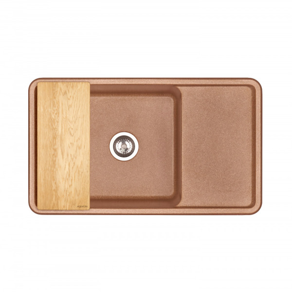 Мойка для кухни врезная Aquaton Беллис 510x870x250 терракот (1.A724.8.32B.S27.0) Мойка для кухни врезная Aquaton Беллис 510x870x250 терракот (1.A724.8.32B.S27.0)