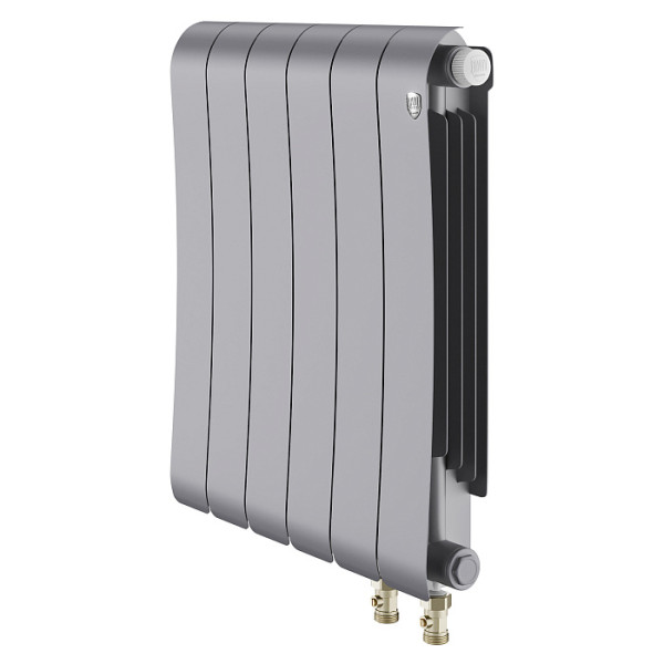 Радиатор биметаллический Royal Thermo Infinity 500 Silver Satin VR80 (6 секций) Серебристый (RTINSSVR805006)